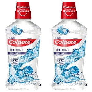 콜게이트 마우스워시 아이스 민트, 750ml, 2개