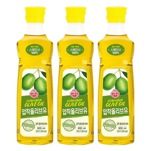 오뚜기 엑스트라버진 올리브유, 900ml, 3개