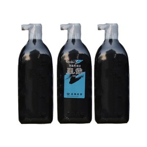 묵로 고급 서예용 먹물 3p, 500ml, 1색