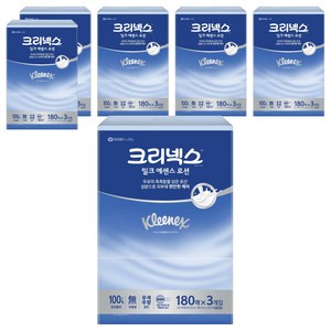 크리넥스 밀크 에센스 로션 미용티슈 2겹, 180개입, 18개