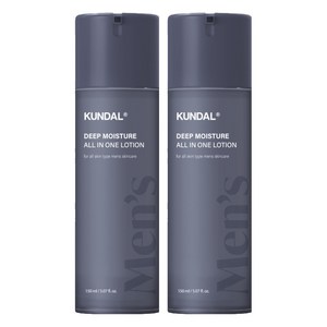쿤달 클래식맨즈 아쿠아 모이스트 올인원 로션, 2개, 150ml