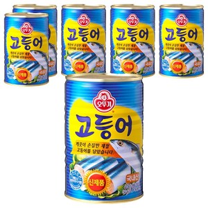 오뚜기 고등어 통조림, 6개, 400g