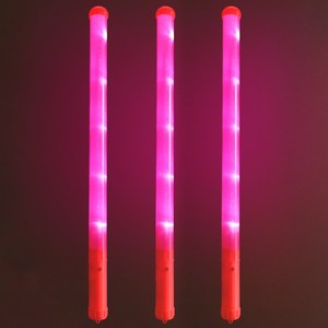 비에이비오 LED 스틱 야광봉 45cm, 레드, 3개