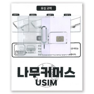 나무커머스 튀르키예 유심칩, 1개, 7일, 매일 1GB 소진시 저속 무제한
