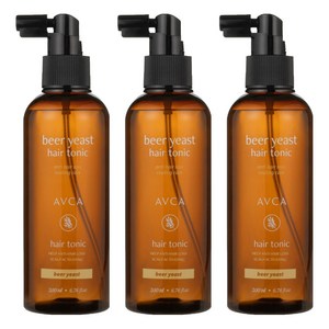 아브카 두피케어 탈모증상완화 맥주효모 헤어토닉, 200ml, 3개