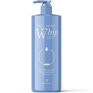 살림백서 마이크로 미셀라 휩 클렌징폼, 500ml, 1개