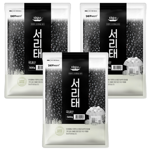 더담은 서리태, 500g, 3개