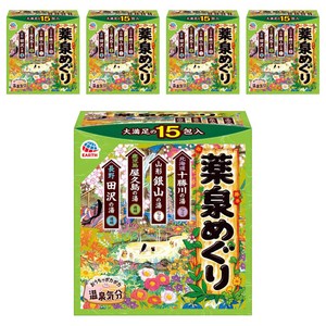 바스로망 온천기행 약천 입욕제 4계절향, 30g, 75개
