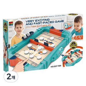하늘썬별 2 in 1 슬링 퍼켓 앤 하키 게임, 혼합색상, 2개