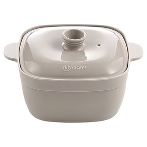 실리만 국내생산 실리콘 하모니 사각 만능찜기 650ml 코코아그레이 1개