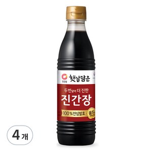 햇살담은 두번달여 더 진한 진간장 골드, 500ml, 4개
