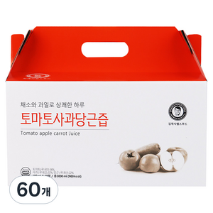 김재식헬스푸드 토마토 사과 당근즙, 100ml, 60개