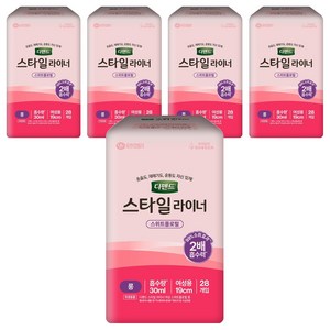 디펜드 여성용 스타일 라이너 스위트플로럴향, 28개입, 5개, 롱