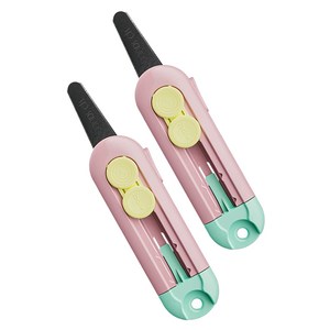 마다꾸미 다용도 안전 커터칼, 핑크, 2개
