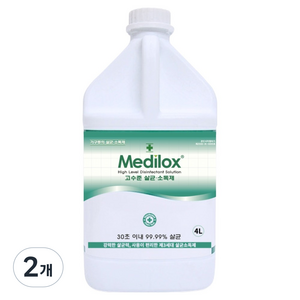 메디록스 기구등의 살균소독제 리필형, 4L, 2개
