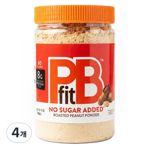 피비핏 노슈가 애디드 땅콩 파우더, 368g, 4개