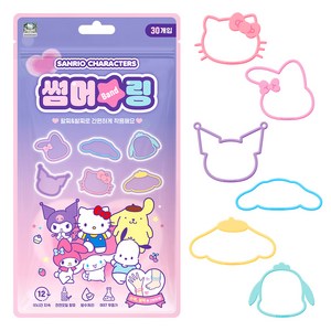 아텍스 산리오 캐릭터즈 썸머링 야외 팔찌 30p, 혼합색상, 1개