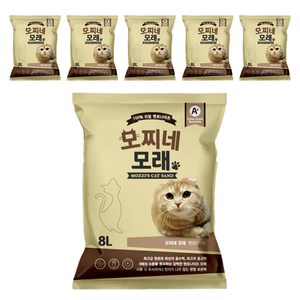 모찌네 고양이 모래, 8L, 6개, 무향