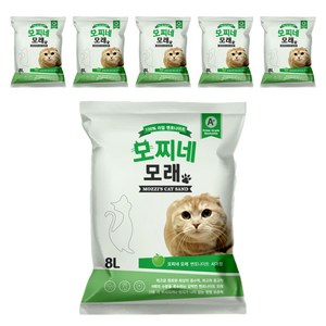 모찌네 고양이 모래, 8L, 6개, 사과향