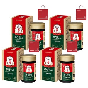 정관장 정품 홍삼진고+쇼핑백, 250g, 4개