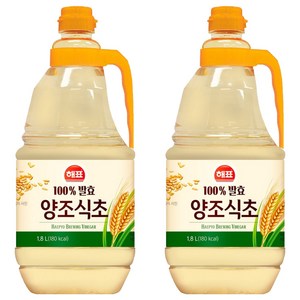 해표 양조식초, 1.8L, 2개