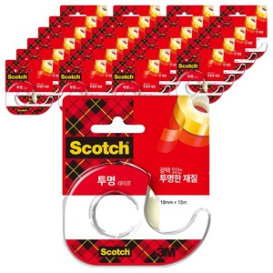 스카치 투명 테이프 디스펜서 581D 18mm x 15m, 24개
