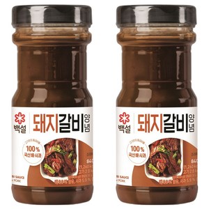 백설 돼지갈비 양념, 840g, 2개