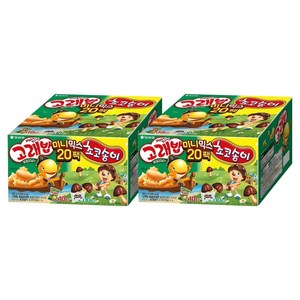 오리온 고래송이 미니믹스 과자세트, 고래밥 볶음 양념맛 10p + 초코송이 10p, 2개