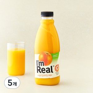 풀무원 아임리얼 순수착즙오렌지, 700ml, 5개