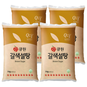 큐원 갈색설탕, 5kg, 4개