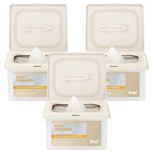 에스엔피 골드 콜라겐 데일리 뽑아쓰는 마스크팩 350g, 30개입, 3개