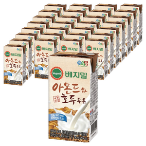 베지밀 아몬드와 호두 두유, 190ml, 72개