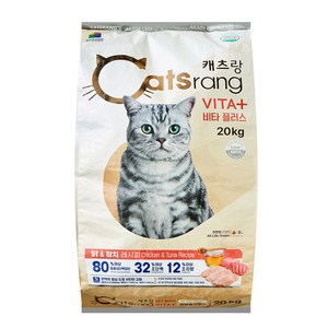 캐츠랑 고양이 비타플러스 기능성 사료, 닭, 20kg, 1개