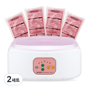 뉴젠 온도조절 예약가능 파라핀베스 NZ-400 + 왁스 4p+ 비닐팩 60p + 손발커버, 2세트