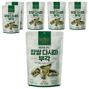 오희숙전통부각 찹쌀 다시마 부각, 30g, 6개