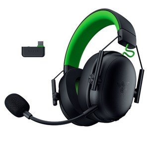 레이저 BlackShark V3 X HyperSpeed for Xbox 무선 게이밍 헤드셋 XBOX 7.1 서라운드 사운드 지원, 블랙, RZ04-0542
