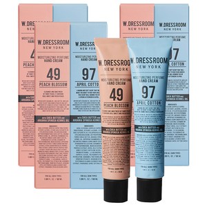 더블유드레스룸 퍼퓸 핸드크림 50ml 세트 49 피치블러썸 + 97 에이프릴코튼, 3개