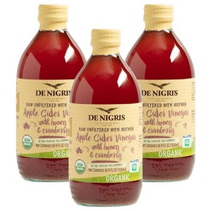 데니그리스 사과식초 허니크랜베리, 500ml, 3개