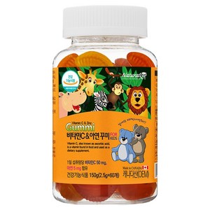네추럴라이즈 비타민C 앤 아연 꾸미, 60정, 1개