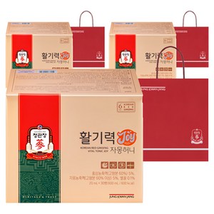 정관장 정품 활기력 JOY+쇼핑백, 20ml, 90개