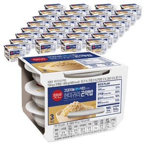 햇반 현미귀리곤약밥, 150g, 90개