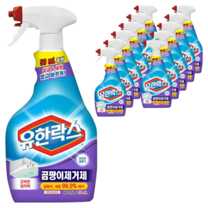 유한락스 곰팡이제거제, 650ml, 12개