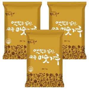 농부의뜰 12곡 미숫가루, 1kg, 3개