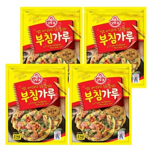 오뚜기 부침가루, 2kg, 4개