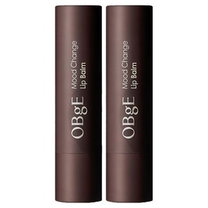 OBge 무드 체인지 립밤, 내추럴 레드(블루베리), 3g, 2개