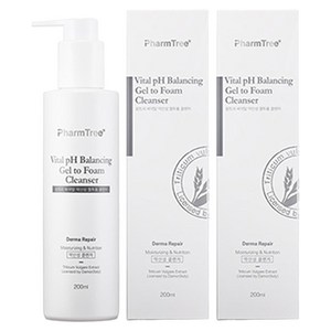 팜트리 바이탈 약산성 젤투폼 클렌저, 200ml, 2개