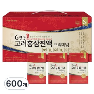 고려홍삼진흥원 6년근 고려홍삼진액 프리미엄, 50ml, 600개