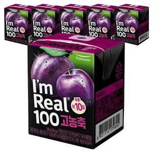 풀무원 아임리얼 100 고농축 푸룬, 6개, 120ml