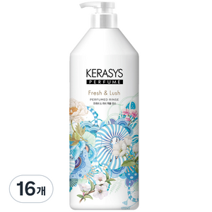 케라시스 퍼퓸 린스 프레쉬 앤 러쉬, 1L, 16개
