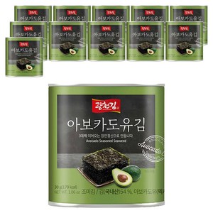 광천김 아보카도 캔김, 30g, 12개